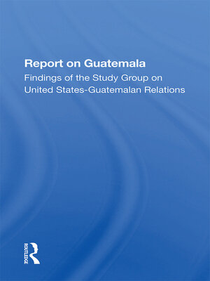 cover image of Report On Guatemala
